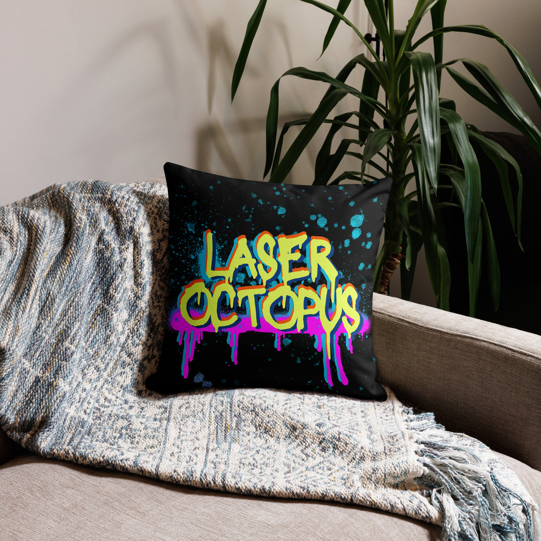tie-dye octo money heist premium pillow