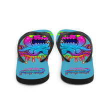 Load image into Gallery viewer, candy blue classic octo - flip-flops

